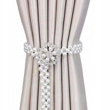 Upięcie do Zasłon, Firan - Płatki - Srebrne - 2 szt.