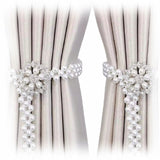 Upięcie do Zasłon, Firan - Płatki - Srebrne - 2 szt.