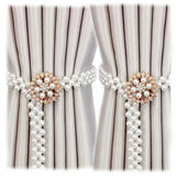 Upięcie do Zasłon, Firan - Płatki - Złoty - 2 szt.