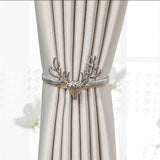 Upięcie Do Zasłon, Firan - Jeleń - Srebrny - 2 szt.