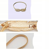 Upięcie Do Zasłon, Firan - Liście - Złoty - 2 szt.