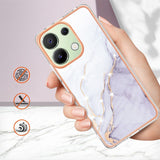 Etui Marmurowe Marble Case do Xiaomi Redmi Note 13 - Rose Gold