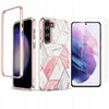 Etui Pancerne Marmur + Szkło - Samsung Galaxy S23, 9H