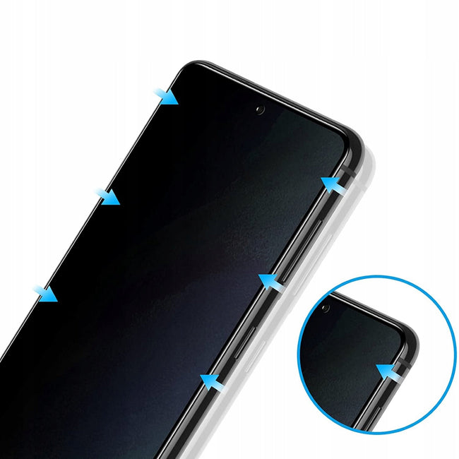 Szkło Prywatyzujące (Anti Spy) z Filtrem Światła Niebieskiego (Anti Blue) do Samsung Galaxy A53
