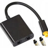 Rozdzielacz Optyczny, Splitter Audio SPDIF (TOSLINK) 1x2 - 1 wejście, 2 wyjścia