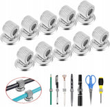 Uchwyt Magnetyczny na Długopis, Marker, Nożyczki - Srebrny - 10szt.