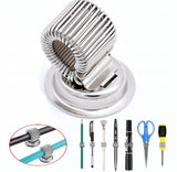 Uchwyt Magnetyczny na Długopis, Marker, Nożyczki - Srebrny - 1szt.