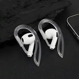 Uchwyt Zaczep na Słuchawki Bezprzewodowe do Apple Airpods - Transparente - 2 szt.