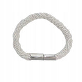 Upięcie Magnetyczne do Zasłon, Firan - Sznur Plecionka Boho (1szt.) - Biały