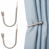 Upięcie do Zasłon i Firan - 2 szt. - Przykręcany Hak Srebrny v1