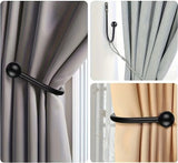 Upięcie do Zasłon i Firan - 2 szt. - Przykręcany Hak Srebrny v2