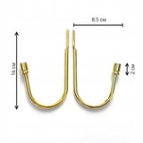 Upięcie do Zasłon i Firan - 2 szt. - Przykręcany Hak Złoty