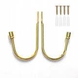 Upięcie do Zasłon i Firan - 2 szt. - Przykręcany Hak Złoty