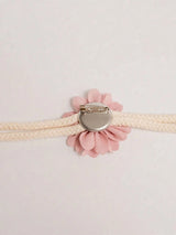 Upięcie do Zasłon i Firan - Lova Nest - Kwiatek Boho Różowy 2szt.