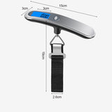 Waga Ręczna Bagażowa Cyfrowa LCD do 50kg - Rączka v2