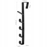 Wieszak 5 Haków na Drzwi - Bezinwazyjny - Czarny