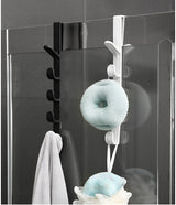 Wieszak 5 Haków na Drzwi - Bezinwazyjny - Czarny