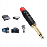 Wtyk Jack Duży 6.3mm HQ Mono - 2 PIN - Pozłacany