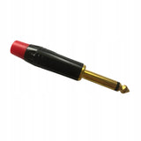 Wtyk Jack Duży 6.3mm HQ Mono - 2 PIN - Pozłacany