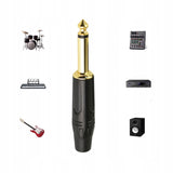 Wtyk Jack Duży 6.3mm HQ Mono - 2 PIN - Pozłacany v2