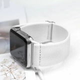 Pasek Materiałowy, Opaska do Apple Watch - 38 / 40 / 41mm - Biały