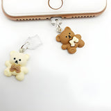 Zaślepka / Zatyczka Przeciw Kurzowi do Portu Ładowania USB-C Brązowy Miś