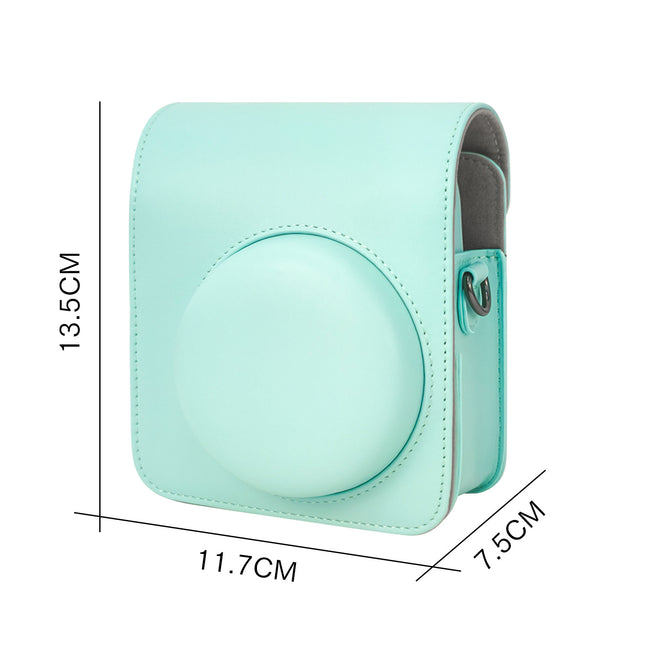 Etui na Fujifilm Instax Mini 12 - Miętowe + gratis 2 ramki magnetyczne