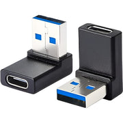 Adapter USB-A → USB-C Kątowy - 180°