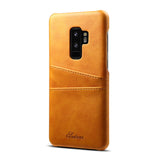 Skórzane Etui Juteni Leather Case -  Samsung S9+ - Jasny Brąz