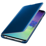 Etui Clear View - Samsung Galaxy A12 - Niebieski