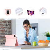 Etui Z Klawiaturą Do Samsung Galaxy Tab S6 Lite 10.4 - Różowe