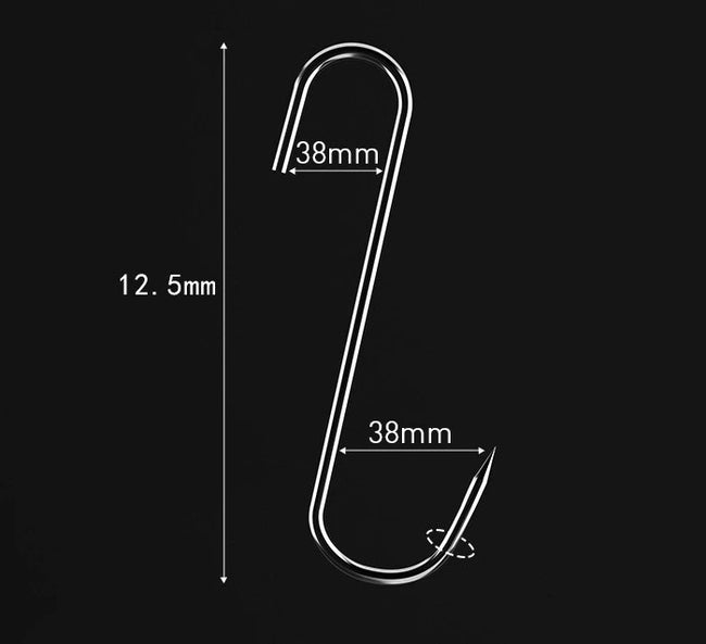 Haki Wędzarnicze Typu S 50 szt. Stal Nierdzewna 12,5 cm