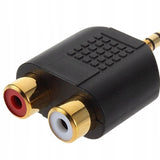 Przejściówka Splitter 2x Cinch do Minijack 3,5mm