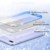 Etui Brokatowe Glitter Case - Huawei Mate 20 Lite - Niebieski