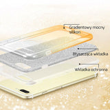Etui Brokatowe Glitter Case - Huawei P20 - Złoty