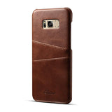 Skórzane Etui Juteni Leather Case -  Samsung S8+ - Ciemny Brąz