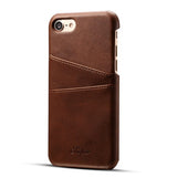 Skórzane Etui Juteni Leather Case - iPhone 6 Plus / 6s Plus - Ciemny Brąz