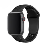 Pasek Sportowy, Opaska do Apple Watch - 42 / 44 / 45 / 49 mm - Czarny