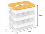 Organizer na Klocki LEGO 3 Poziomy 18L z Pokrywką do Budowania