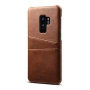 Skórzane Etui Juteni Leather Case -Samsung S9+ - Ciemny Brąz