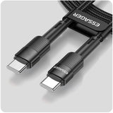 ESSAGER® Kabel USB-C - Szybkie Ładowanie - 100W / 6A - 1M