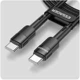 ESSAGER® Kabel USB-C - Szybkie Ładowanie - 100W / 6A - 2M