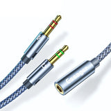 Rozdzielacz (Splitter) - Słuchawki z Mikrofonem na 2x Mini Jack 3,5 mm (AUX)