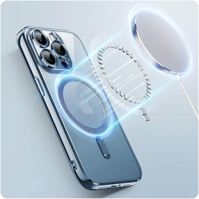 Etui Silikonowe Magsafe Camera Protect do iPhone - Niebieski