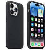 Etui Skórzane do MagSafe - iPhone 12 Pro Max - Czarne