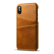 Skórzane Etui Juteni Leather Case -  iPhone X / XS - Jasny Brąz