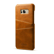 Skórzane Etui Juteni Leather Case -  Samsung S8+ - Jasny Brąz