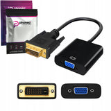Adapter, Przejściówka VGA (D-SUB) -> DVI - 15 cm, do 1080p