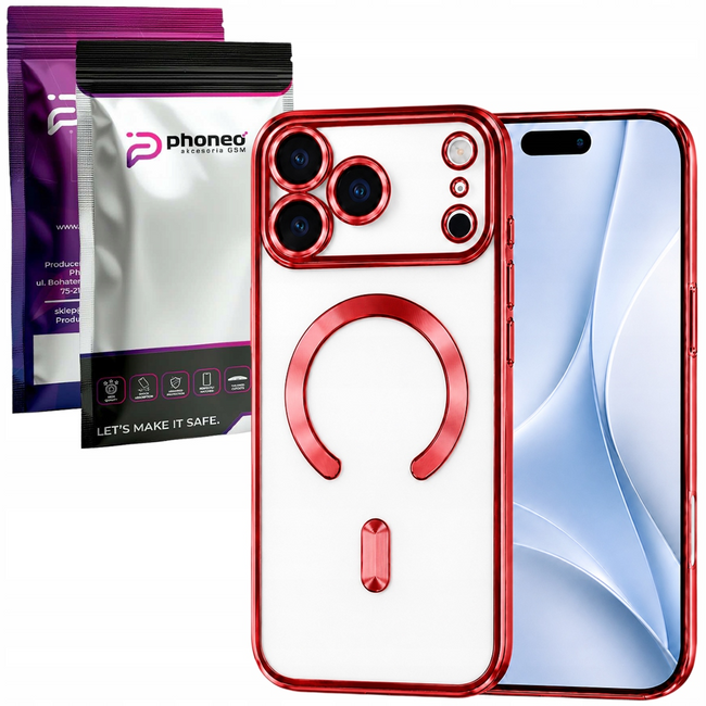 Etui Phoneo Camera Case do MagSafe - Czerwone - Apple iPhone 17 Pro Max