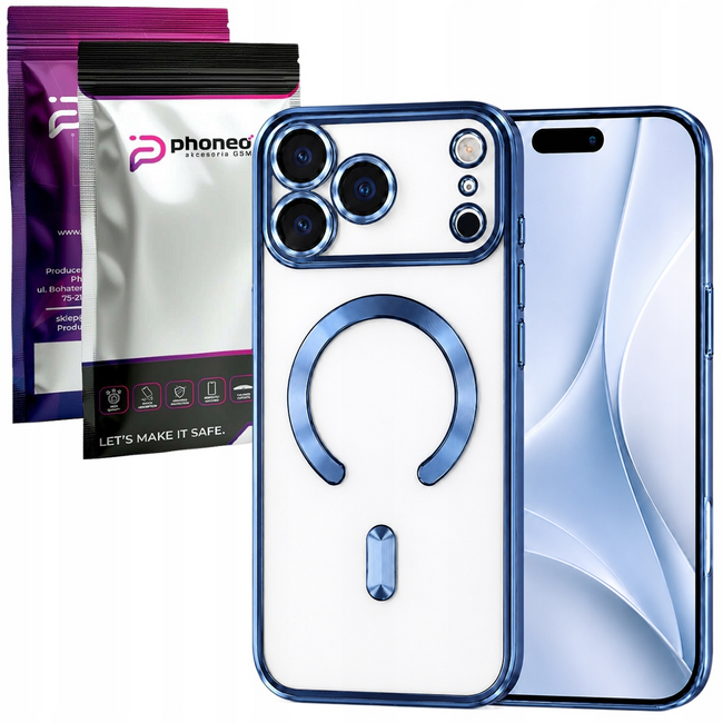 Etui Phoneo Camera Case do MagSafe - Niebieskie - Apple iPhone 17 Pro